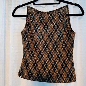 Express womens sequences top size small.